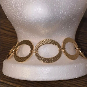 Gold tone chain  link necklace